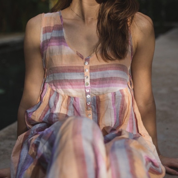 Free People Multicolor Striped Maxi Dress - Picture 2 of 6